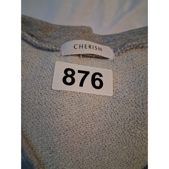 Cherish Grungecore Women's size Medium Distressed Sweatshirt Gorpcore Academia - Picture 8 of 11